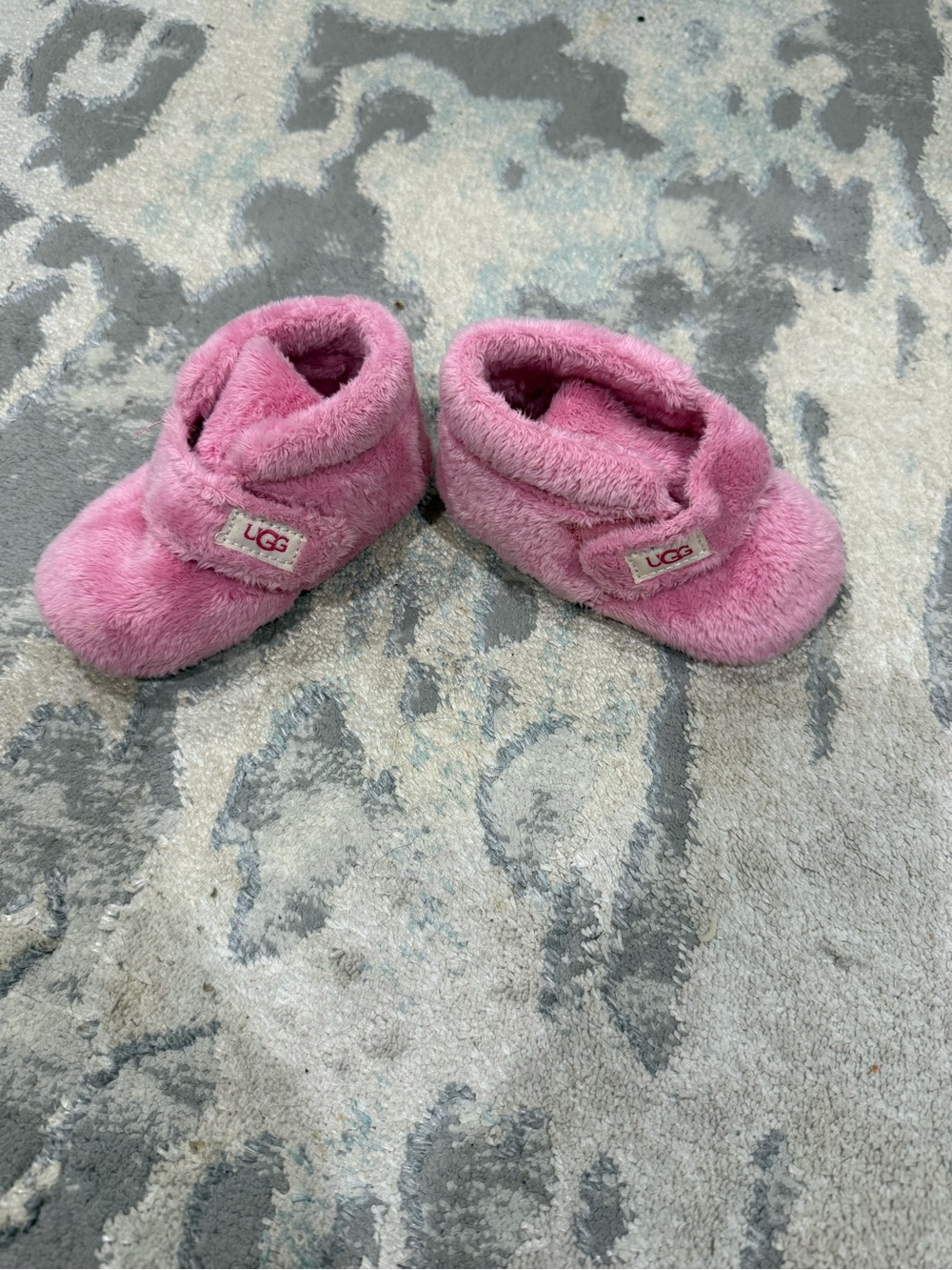 UGG Pink Fuzzy Baby Booties